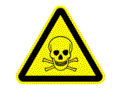 Warnzeichen, Warnung vor giftigen Stoffen BGV A 8 W 03