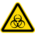 Warnzeichen, Warnung vor Biogefährdung nach BGV A 8 W 16